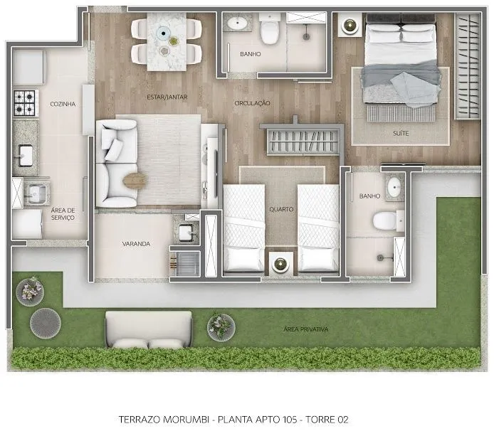Imagem Apartamento Vila Andrade - 51M², 2 Dorms, 1 Suíte, 1 Vaga, Lazer Completo.