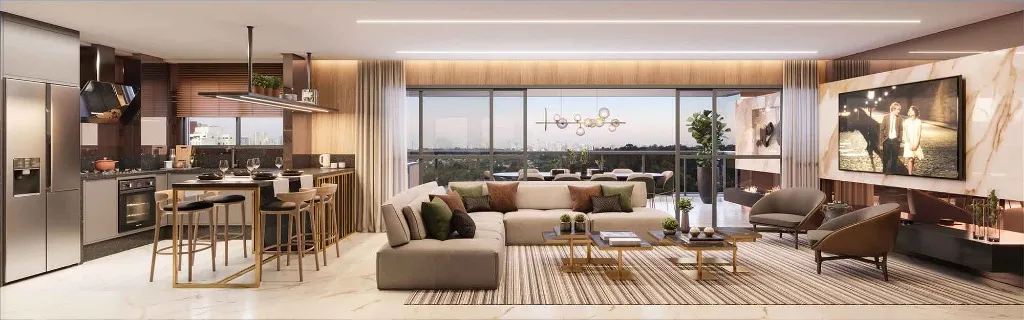 Imagem Edifício Haute Brooklin by ez, apartamento com 4 quartos em Brooklin São Paulo SP, apartment in São Paulo Brazil, apartamento 4 suítes em Brooklin Sp