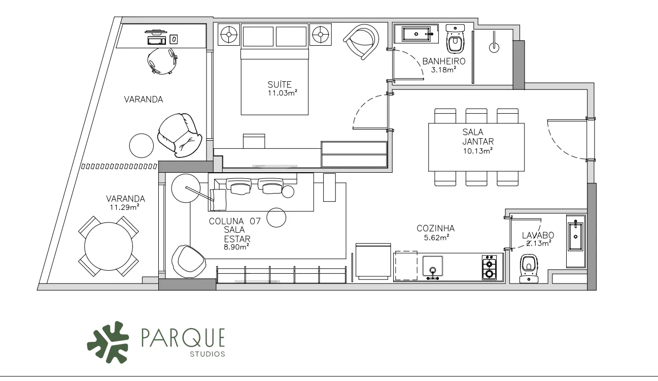 Imagem  Parque Studios Visconde de Pirajá - Studios e Lofts com Airbnb em Ipanema | Zona Sul