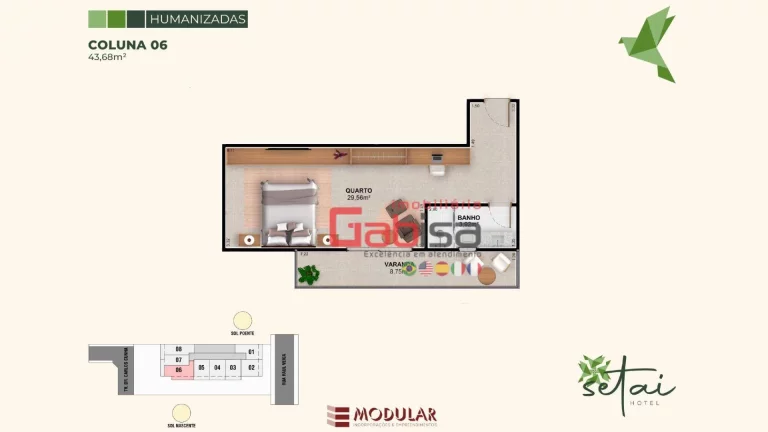 Imagem Hotel com 1 dormitório à venda, 32 m² por R$ 395.000,00 - Centro - Cabo Frio/RJ