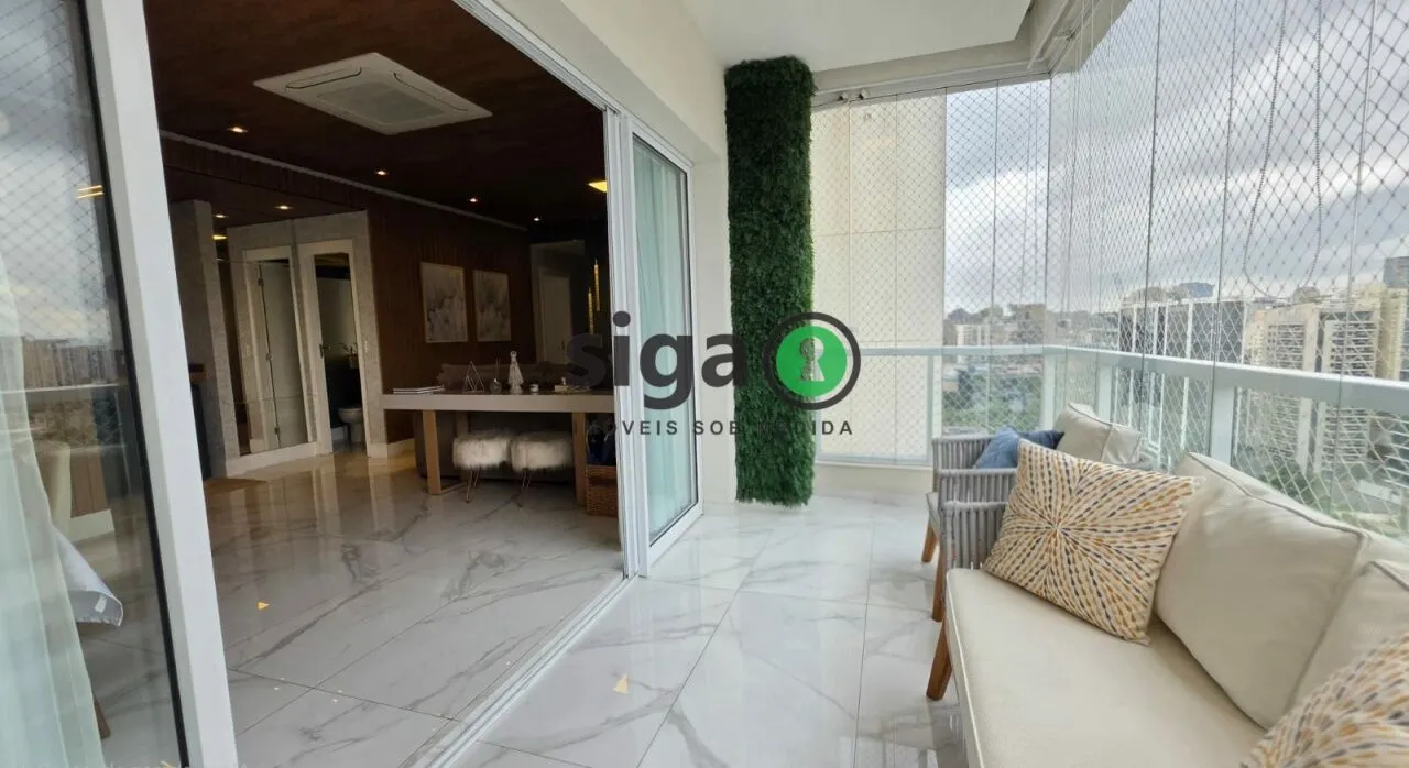Imagem Apartamento à venda no Brooklin com 117m², 3 suítes, varanda gourmet, andar alto e lazer completo