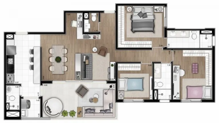 Imagem Apartamento com 3 Quartos à Venda, 116 m² em Sumaré - São Paulo