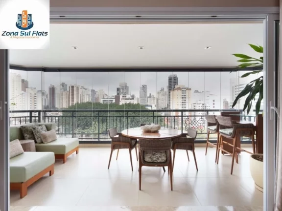 Imagem Apartamento Alto padrão à Venda No Itaim Bibi Com 4 Suítes e 5 vagas - 1 Por Andar