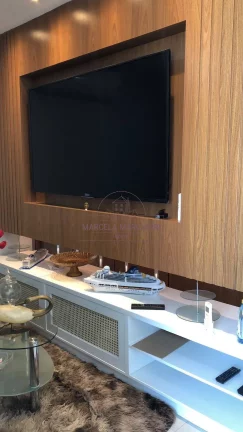 Imagem Apartamento de frente com vista para pomar, churrasqueira na varanda