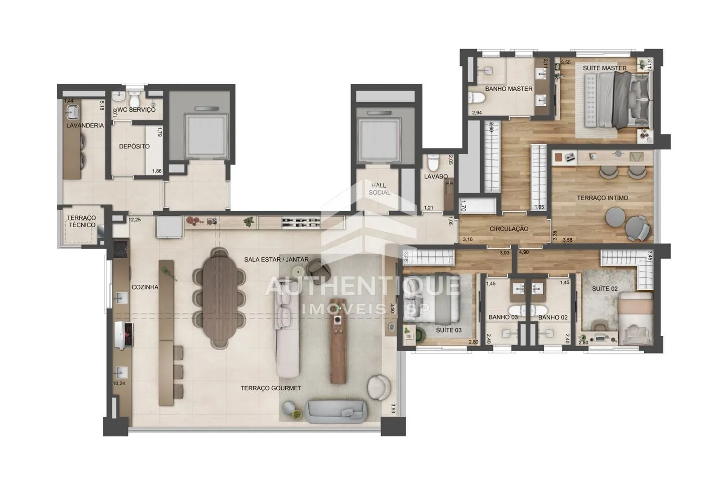 Imagem LINDENBERG GUARARA JARDINS - Apartamento à venda no bairro Jardim Paulista - São Paulo/SP, Zona Sul