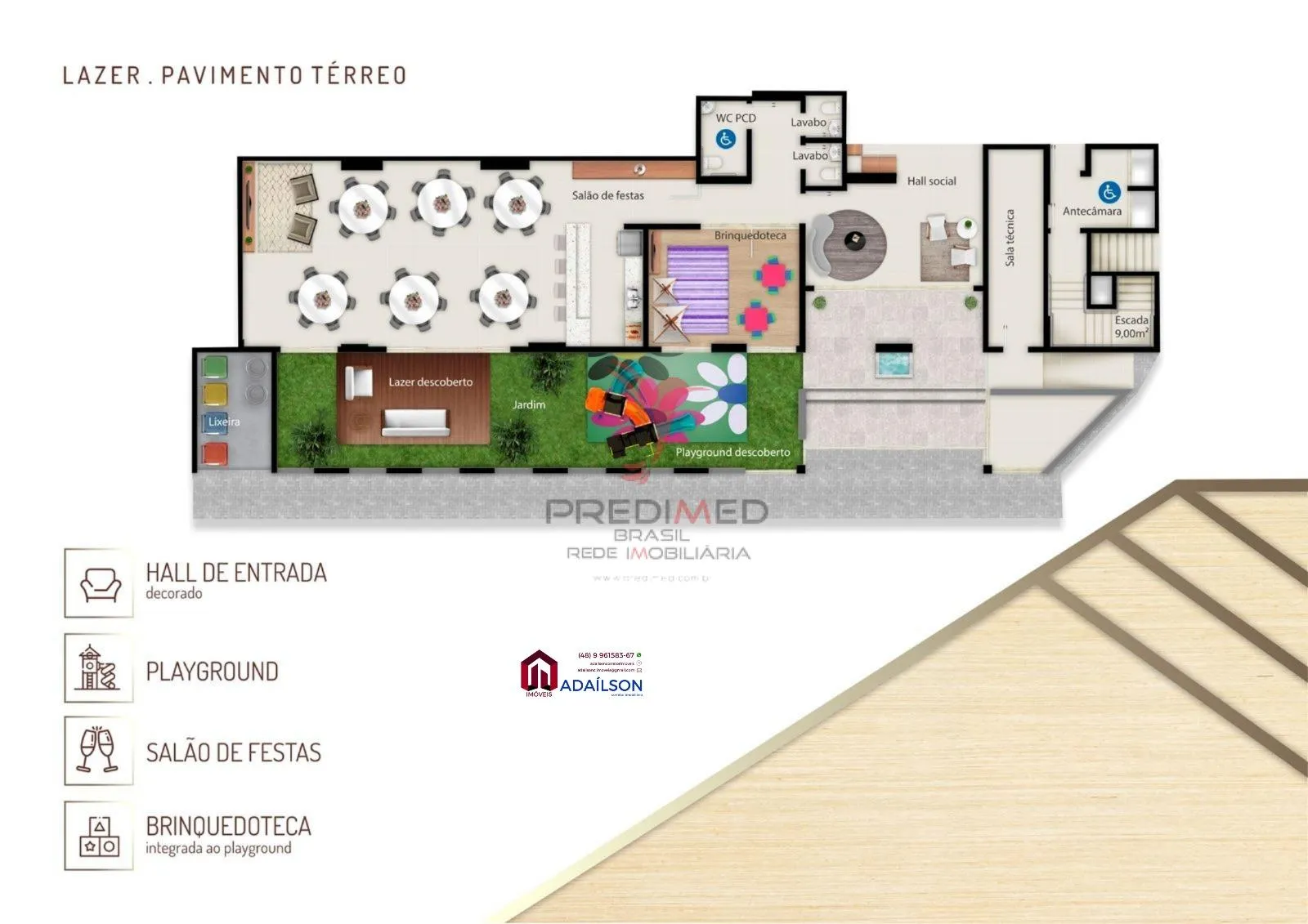 Imagem Apartamentos no Edifício Lyon Residence - Em São Jose - Floripa SC