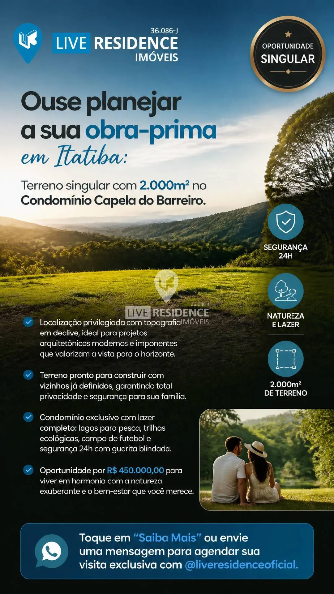 Imagem terreno de 2.000 m² à venda em Itatiba