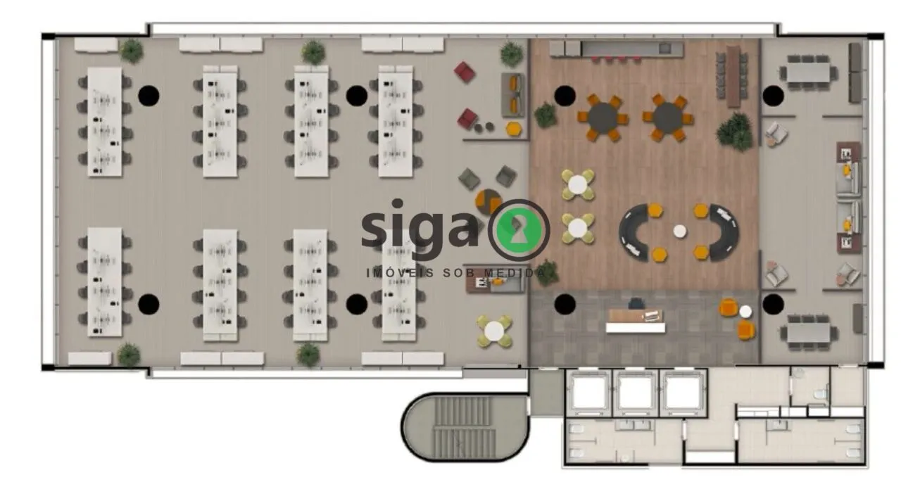 Imagem Excelente Sala Comercial Conjunto Comercial, Laje para Locação Comercial em Pinheiros, São Paulo, SP