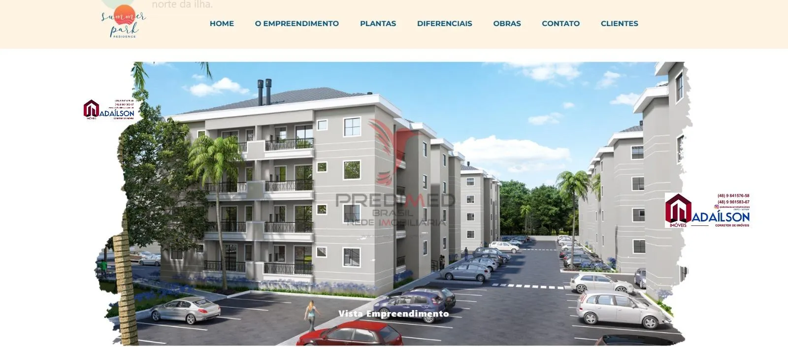 Imagem Apartamentos em Floripa SC com 2 Dormitórios - Summer Park Residence a partir R$ 409.780