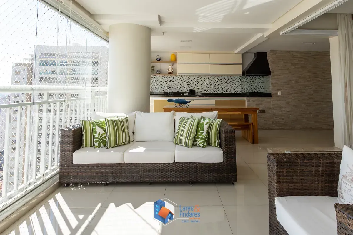 Imagem Apartamento para venda em Chácara Santo Antônio (Zona Leste) com 3 quartos, sendo 2 suítes, 179m²