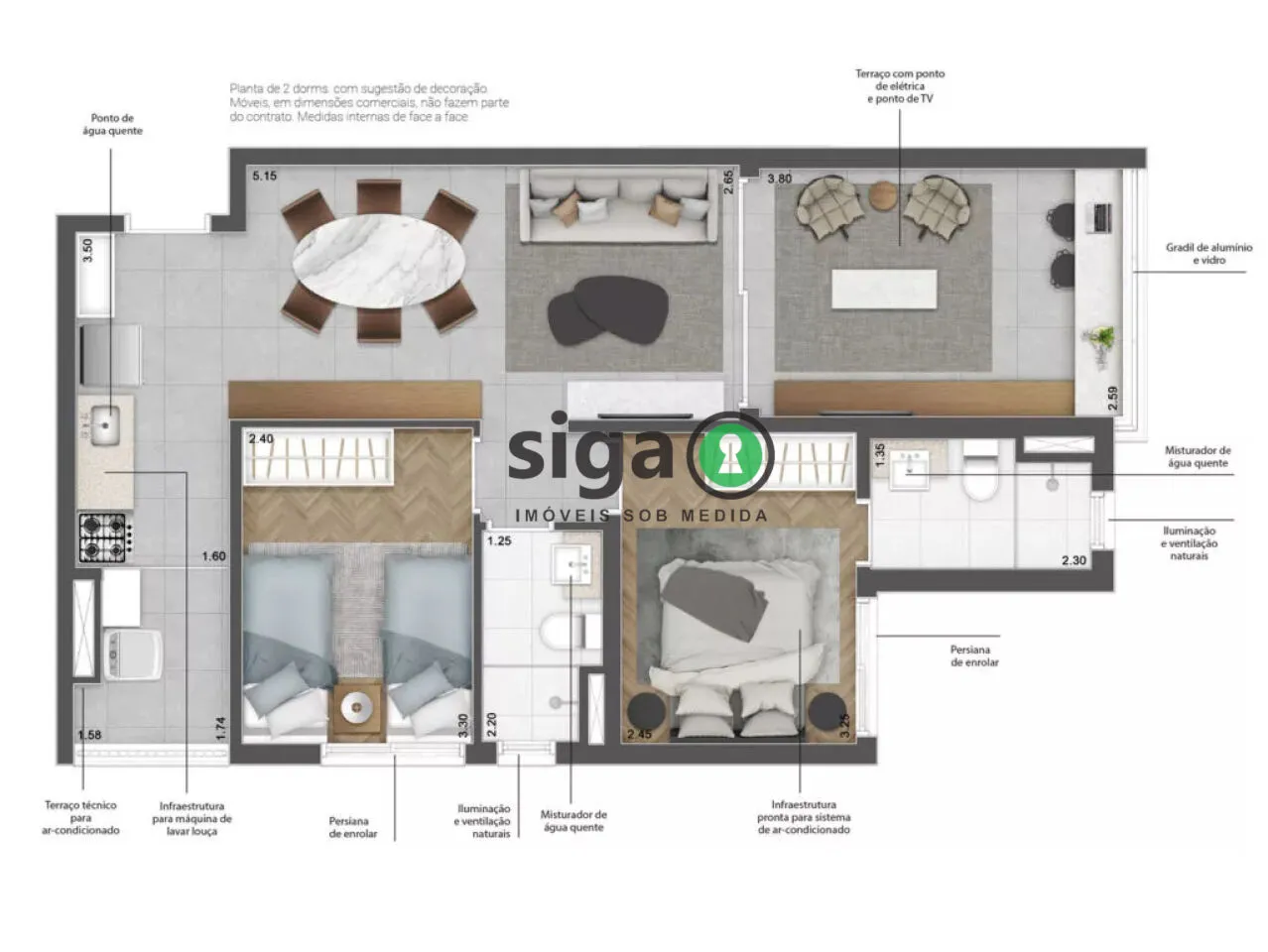 Imagem 63m² no Brooklin com Suíte e Vaga | Um dos Menores m² do Bairro