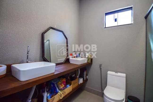 Imagem Venda de casa Condomínio Quintas do Santa Barbara 3 quartos suítes casa moderna nova espaço gourmet com parrilha churrasqueira