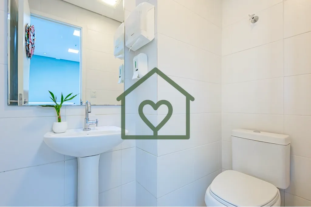 Imagem Sala comercial de 37m2 no 7º andar da Rua Gutemberg, 151, Torre 2, na Zona Petrópolis, com piso po...