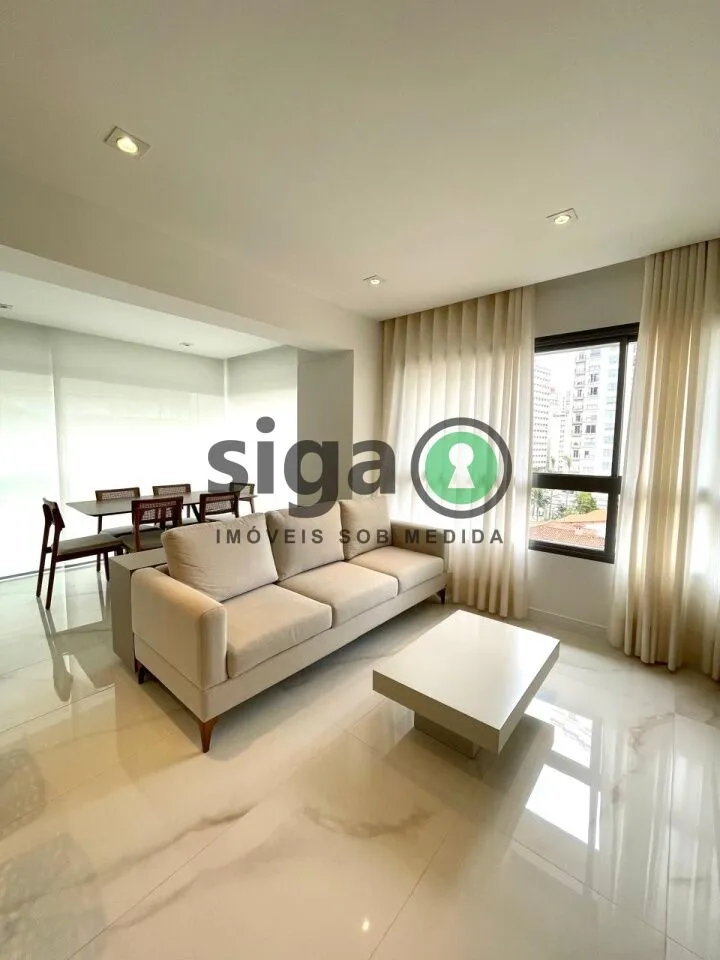 Imagem Apartamento no Jardim América com 70m², 2 quartos sendo 1 suite, para Locação, Mobiliado ,1 vaga