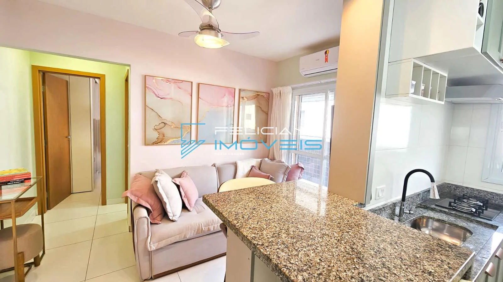 Imagem Apartamento com 1 quarto, Canto do Forte, Praia Grande - R$ 440 mil, Cod: 6762