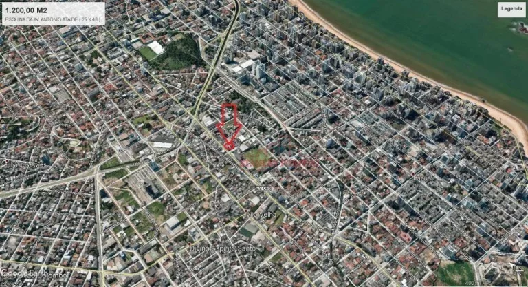 Imagem Terreno para alugar - Itapuã - Vila Velha/ES - 1.200m²