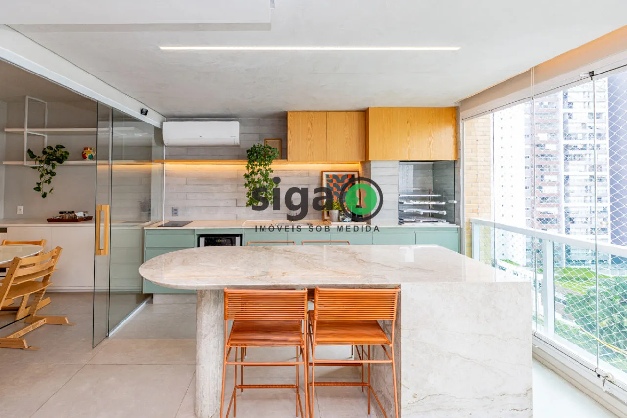 Imagem Apartamento alto padrão no Campo Belo, 161m², 3 suítes, condomínio clube