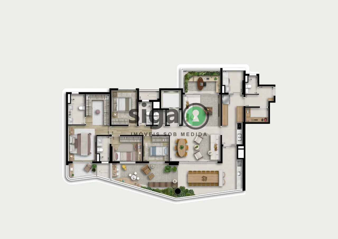 Imagem Apartamento de 216m² em Perdizes com 4 dormitórios e um novo padrão de alto lux