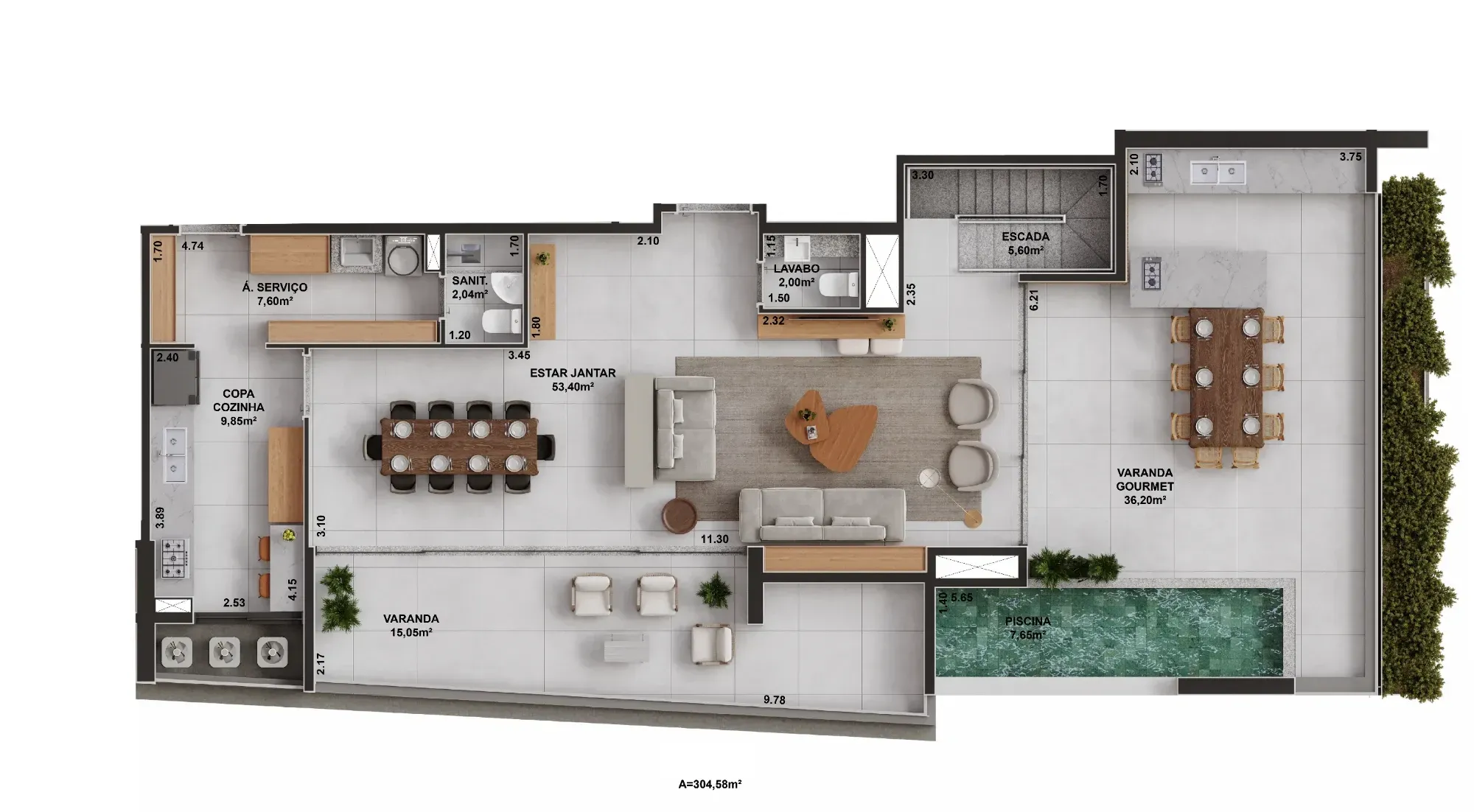 Imagem Apartamento com 3 Quartos à Venda, 108,05 m² em Adrianópolis - Manaus