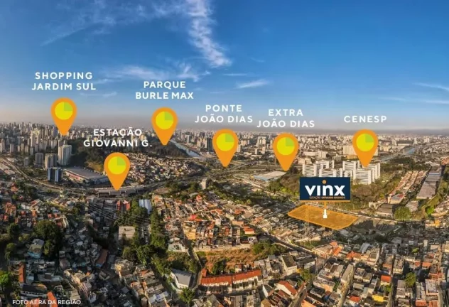 Imagem ESTAÇÃO GIOVANNI GRONCHI - VINX - Aptos de 38m², próximo à Estação Giovanni Gronchi do Metrô!!
