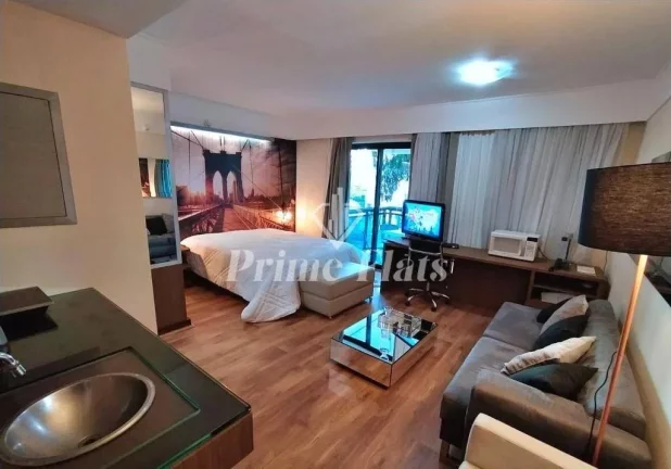 Imagem Flat disponível para venda no Meliá Ibirapuera, com 35m², 1 dormitório e 1 vaga