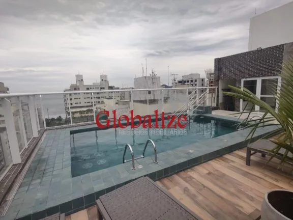 Imagem Apartamento à venda com 82m², 2 suites, varanda com Grill, piscina, vaga demarcada por R$875.000,00 na Ponta da Praia em Santos