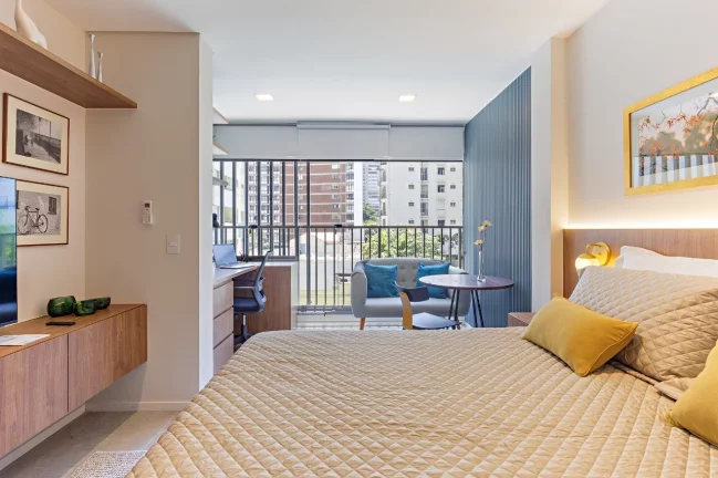Imagem ZAHLE JARDINS - Lindo Studio de 28m², decorado e mobiliado, 15 minutos a pé do parque do Ibirapuera!