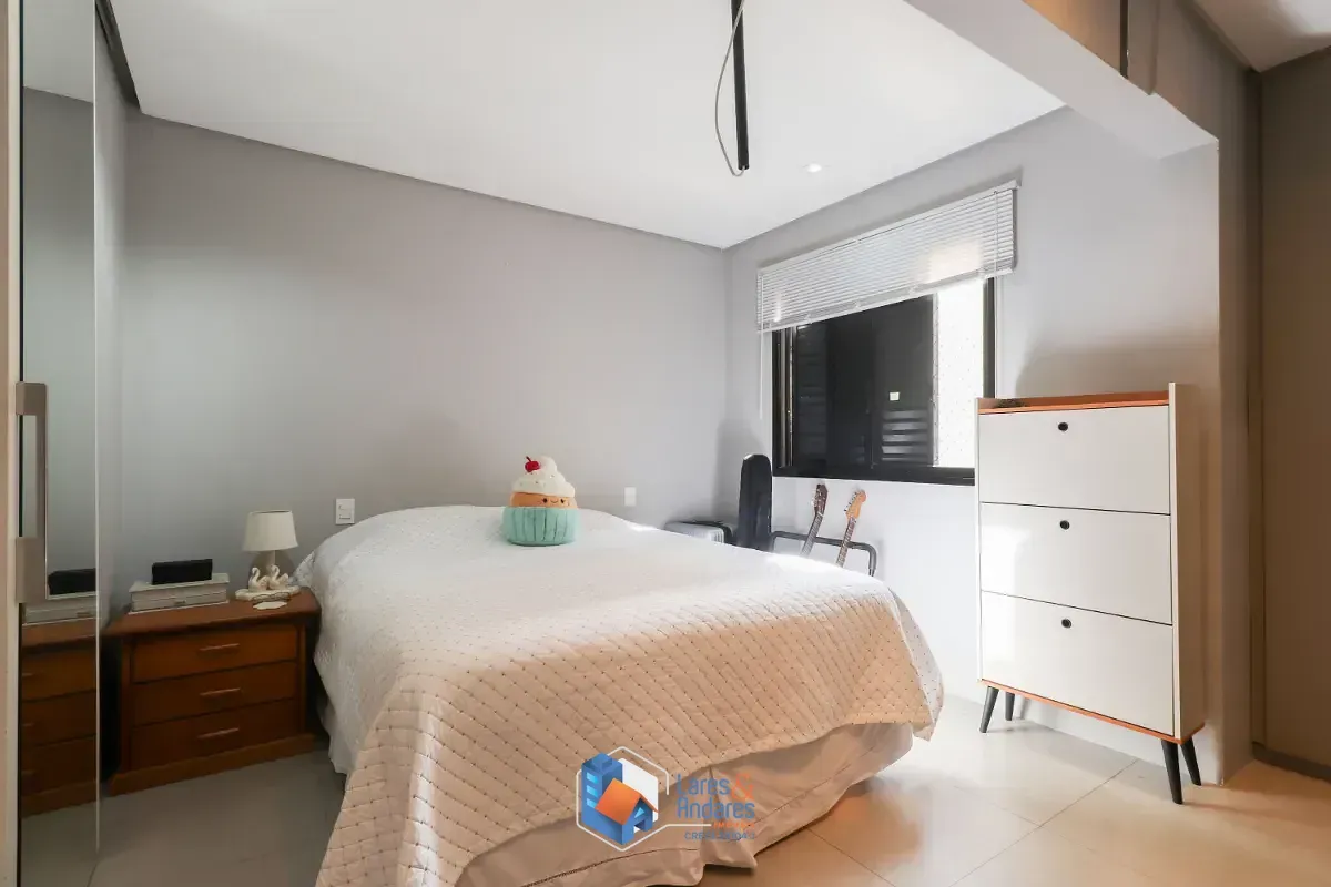 Imagem Apartamento para venda e locação em Chácara Inglesa com 1 quarto, sendo 1 suíte, 59m²