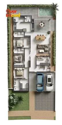 Imagem Casa de luxo em condomínio à venda em Ribeirão Preto-SP, Loteamento Terras de Florença - 3 quartos, 3 suítes, 2 salas, 5 banheiros, 203m².