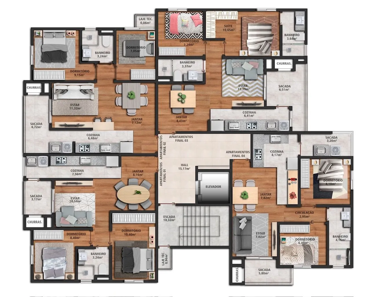 Imagem Apartamento à venda em Caxias do Sul, São Luiz, com 2 quartos, 60m2