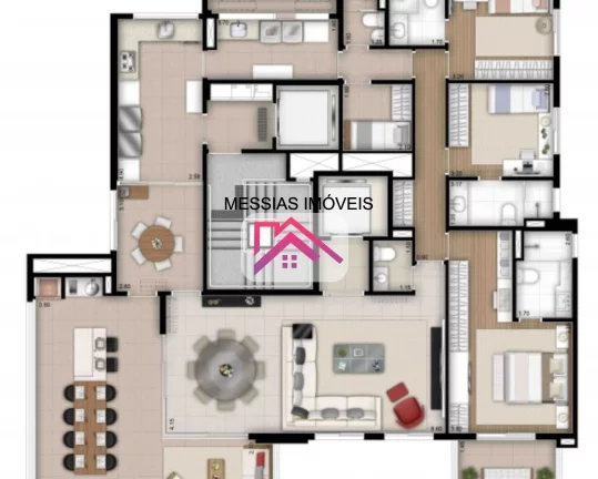 Imagem APARTAMENTOS DE 3 SUITES E 4 VAGAS - SENZO PARAÍSO