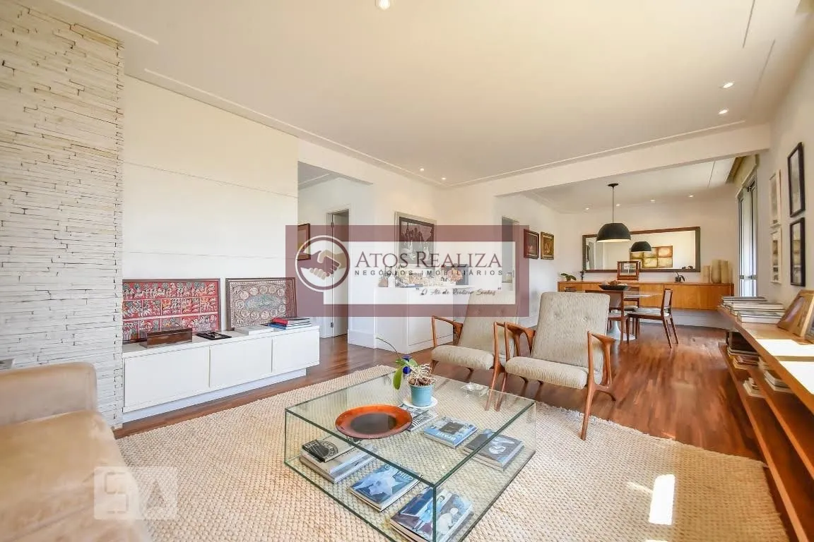 Imagem Espaçoso apartamento com sacada em Real Parque - São Paulo | 185m², 3 quartos, 2 suítes, 5 banheiros | Venda e locação por R$1.300.000
