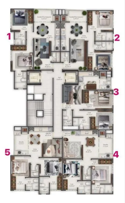 Imagem Apartamento à venda com 56m2 por R$ 790.000,00