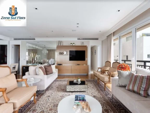 Imagem Apartamento Alto padrão à Venda No Itaim Bibi Com 4 Suítes e 5 vagas - 1 Por Andar