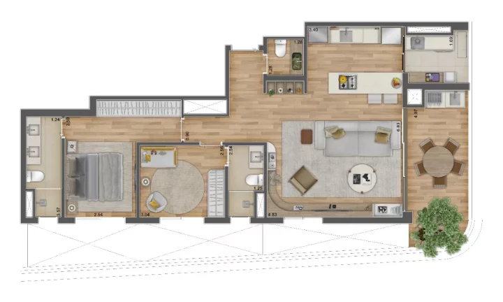 Imagem BIOARQ PINHEIROS - STAN - Aptos de 67 a 155m², ao lado da estação Fradique Coutinho do metrô!