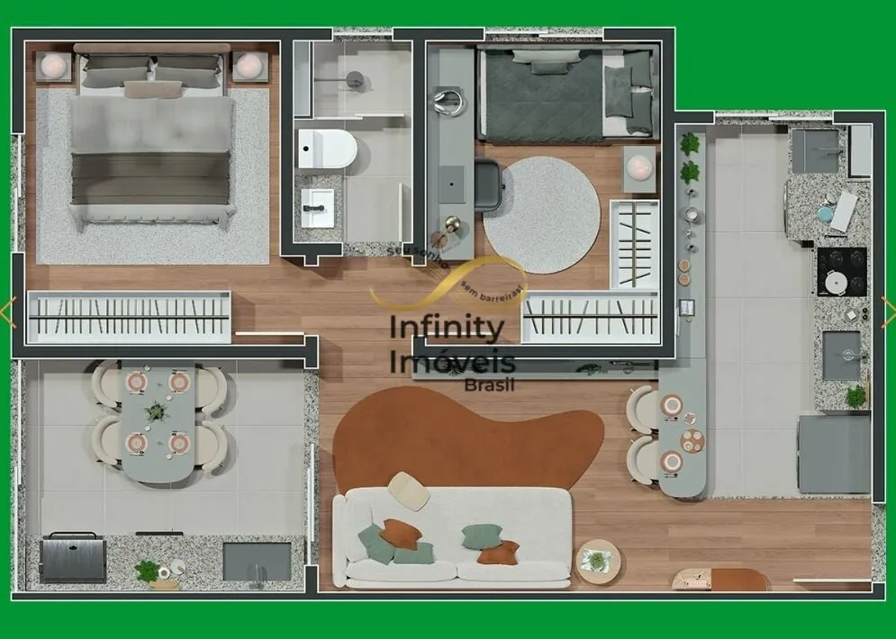Imagem Chicago - Apartamento à venda no bairro São Damião - Vespasiano/MG