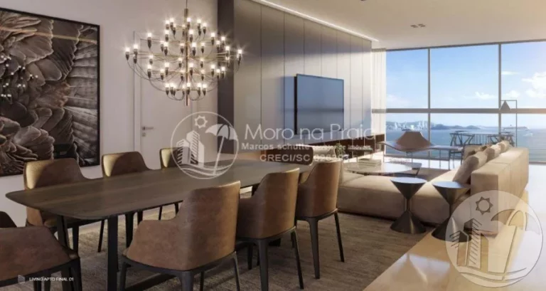 Imagem Apartamento Frente Mar no Edifício PHAROS com 4 Suítes e 3 a