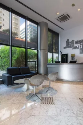 Imagem Flat disponível para venda no Hotel Intercity Interative Jardins, com 23m², 1 dormitório e 1 vaga