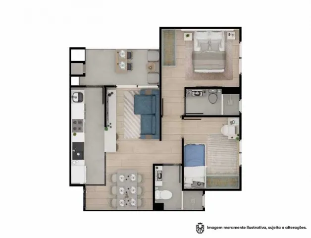 Imagem Apartamento 54m Umuarama-PR 55