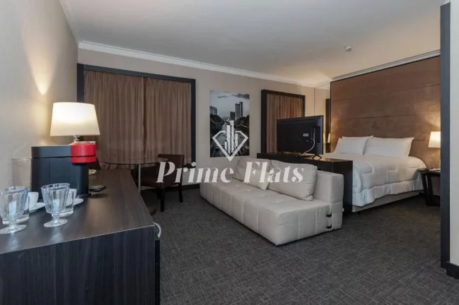 Imagem Flat disponível para venda no Novotel Jardins, com 30m², 1 dormitório e 1 vaga de garagem