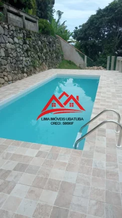Imagem Casa em Condomínio fechado na Praia do Tenório, Ubatuba, com 5 suítes, churrasqueira e piscina