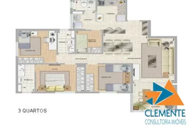 Imagem APTO. 03 qtos. 01 suite bairro SERRA -BH MG.