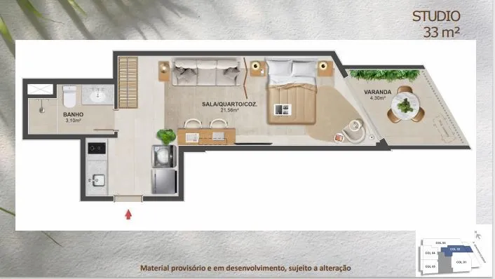 Imagem Euzébio Flamengo Contemporâneo: Studios e Apartamentos de 1 e 2 Quartos no Flamengo | Zona Sul Lançamentos