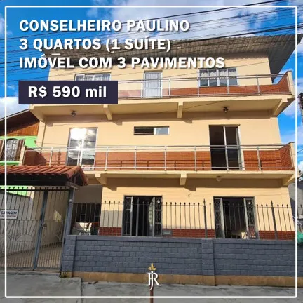 Casa com 3 Quartos à Venda,  em Conselheiro Paulino - Nova Friburgo