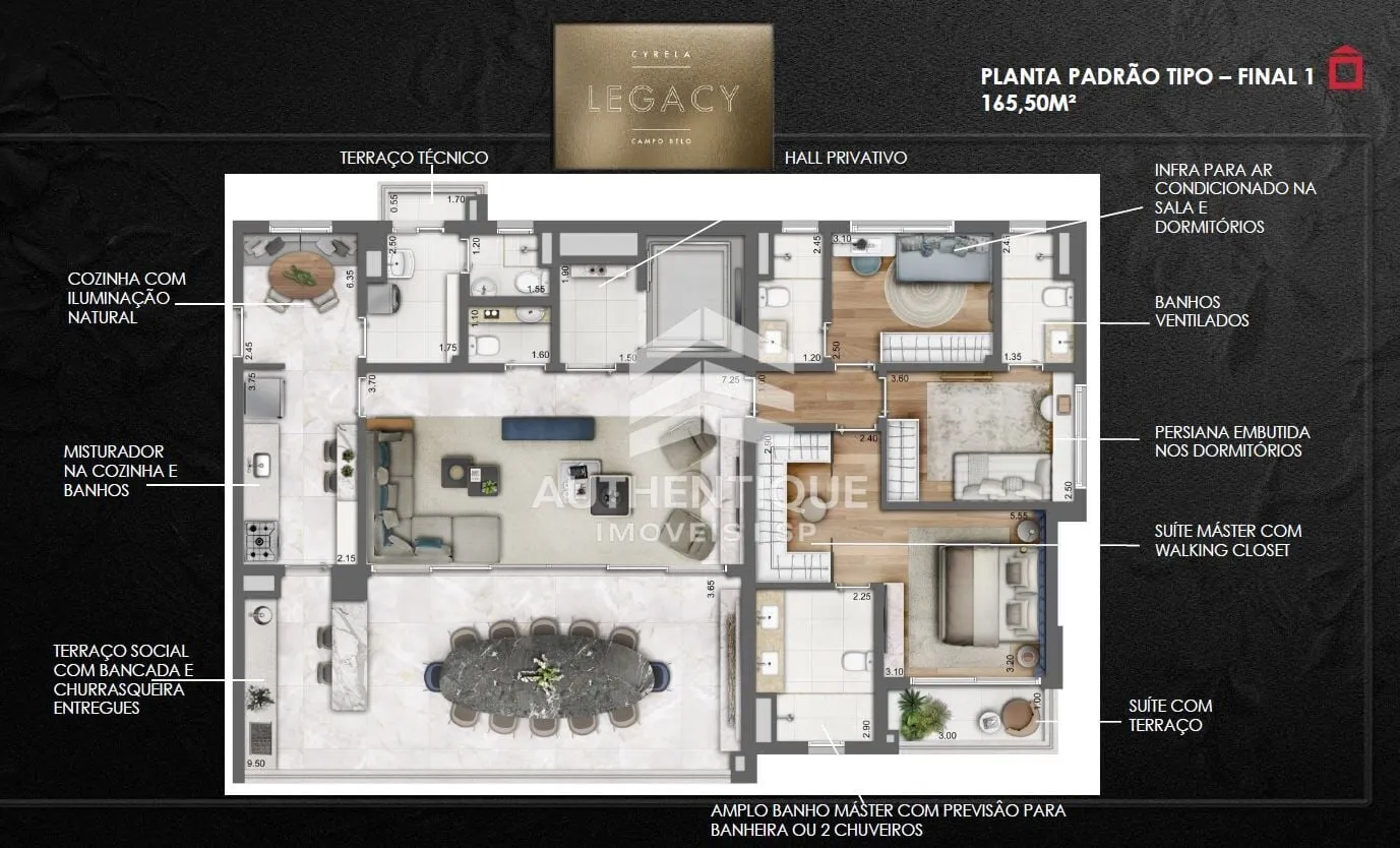 Imagem LEGACY CAMPO BELO - Apartamento no bairro Campo Belo à venda