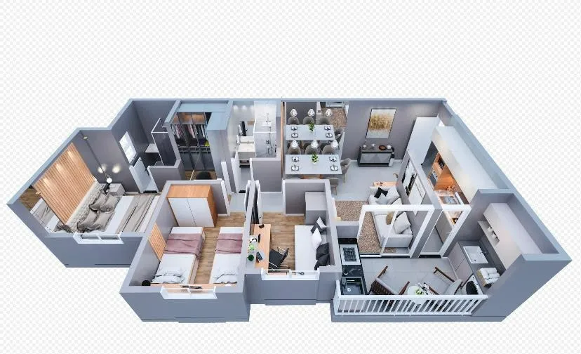 Imagem Apartamento de 69m² com 3 Dormitórios localizado no Reserva Carvalho Residencial