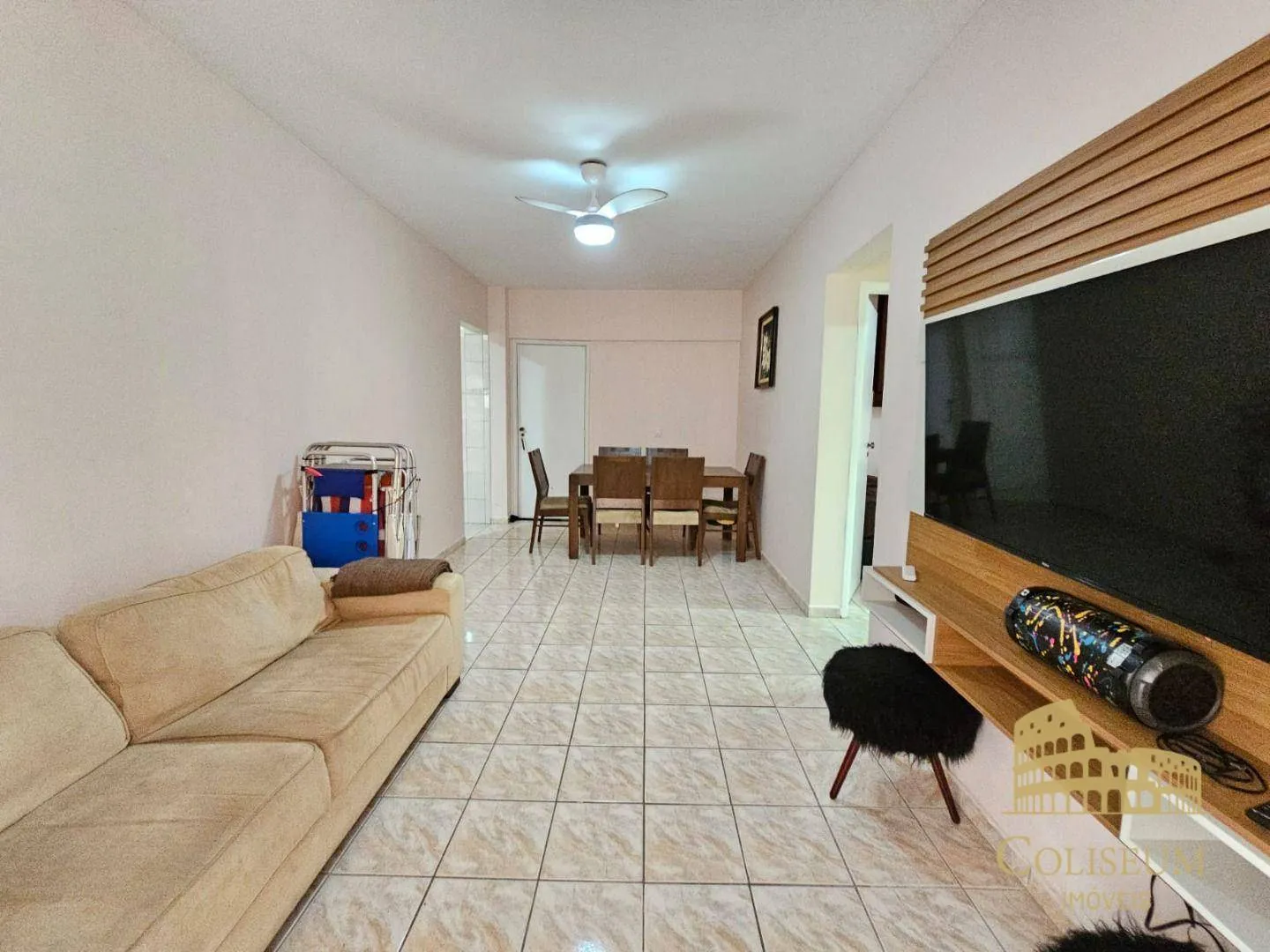 Imagem Apartamento com 2 dormitórios para alugar, 90 m² por R$ 3.350,00/mês - Vila Assunção - Praia Grande/SP