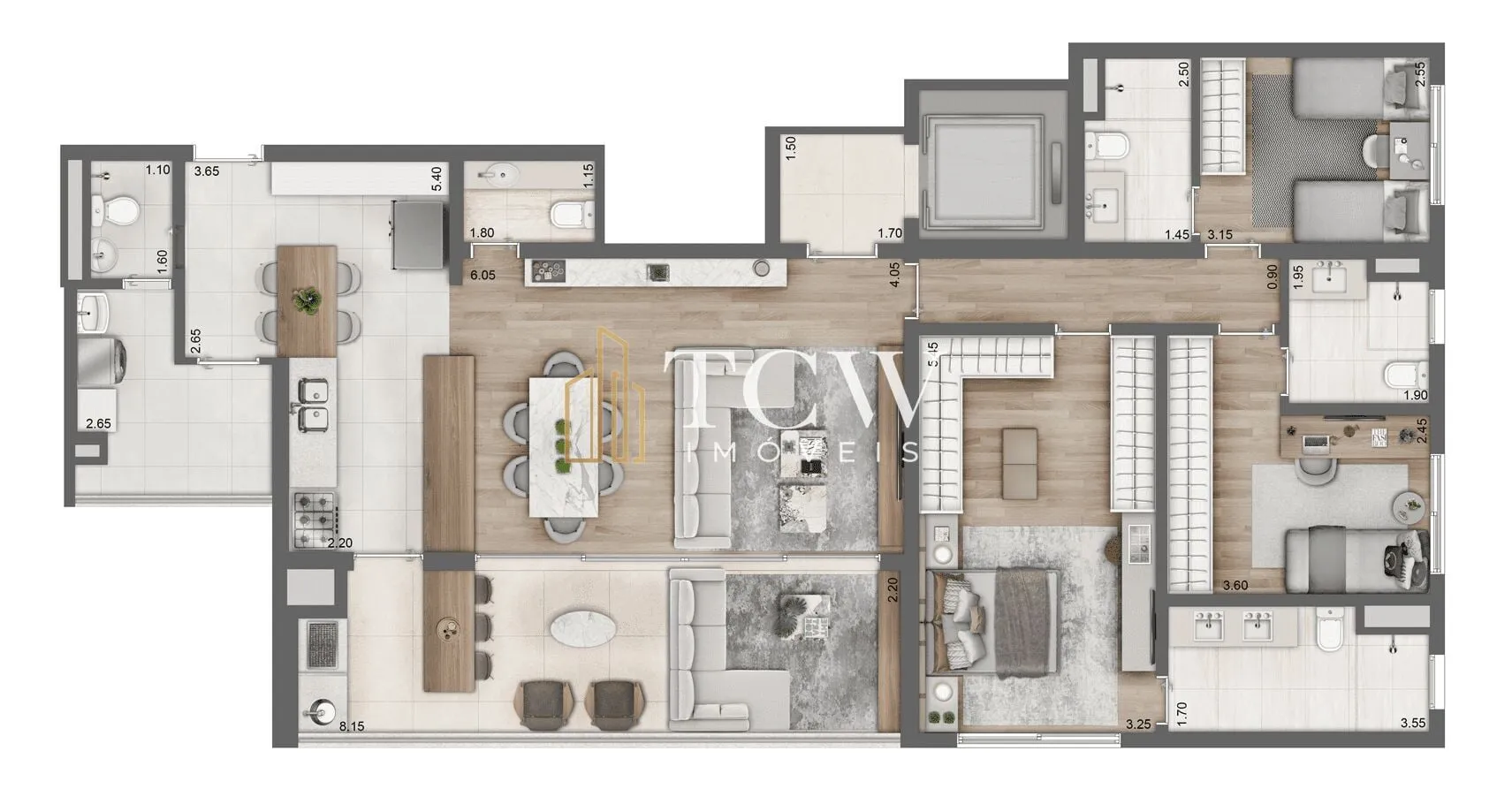 Imagem Apartamento Padrão 157m2 em Perdizes