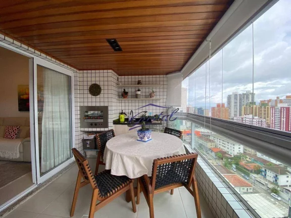 Imagem Apartamento com 3 dormitórios à venda, 109 m² por R$ 950.000,00 - Canto do Forte - Praia Grande/SP