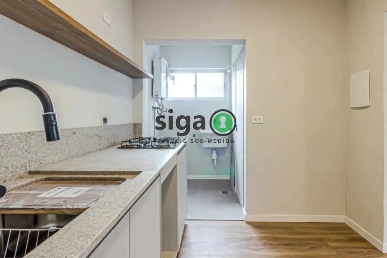 Imagem Apartamento á Venda no Brooklin - 51m². 1 vaga, 1 quarto - MOBILIADO